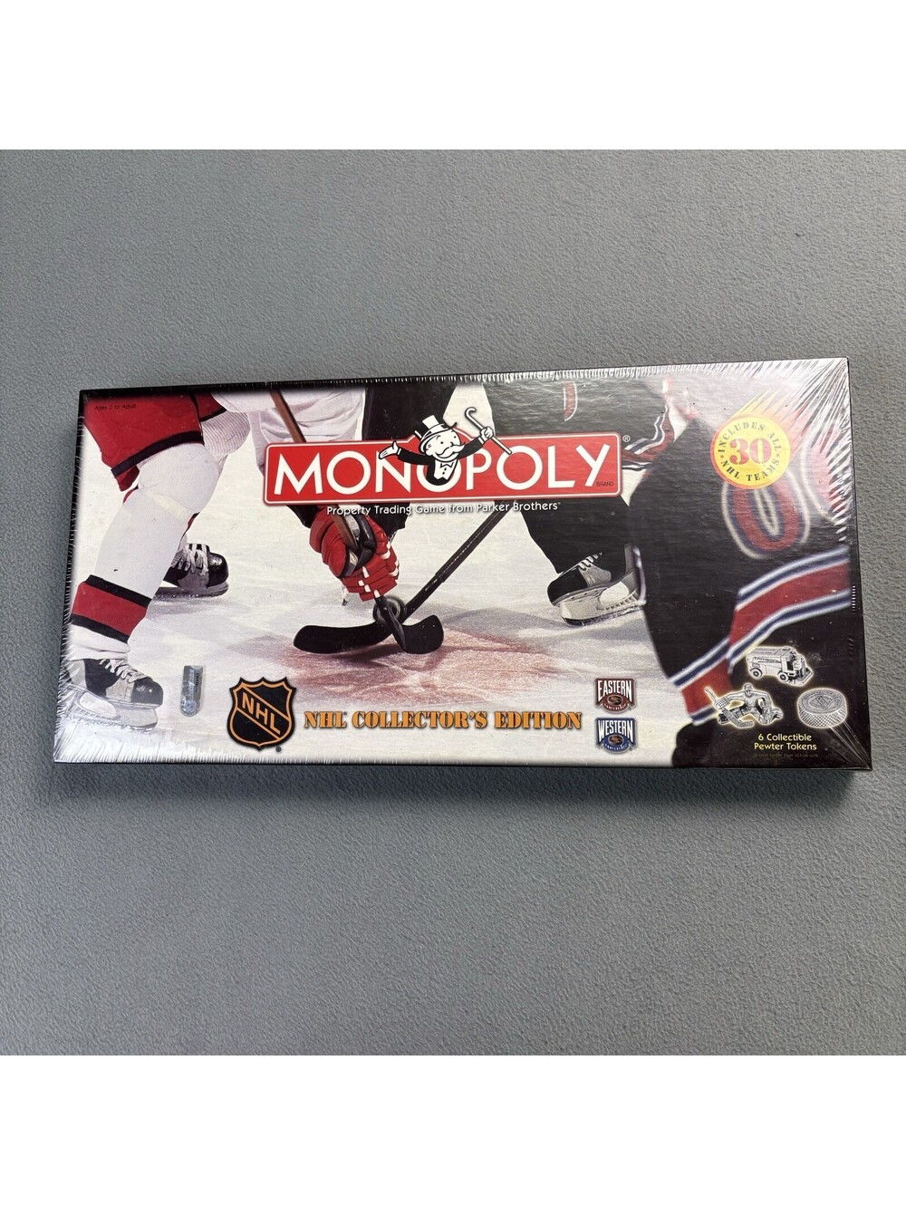 Vintage 90s 1999 Monopoly NHL Hockey Collectors Edition Brand New Sealed *Flaws*